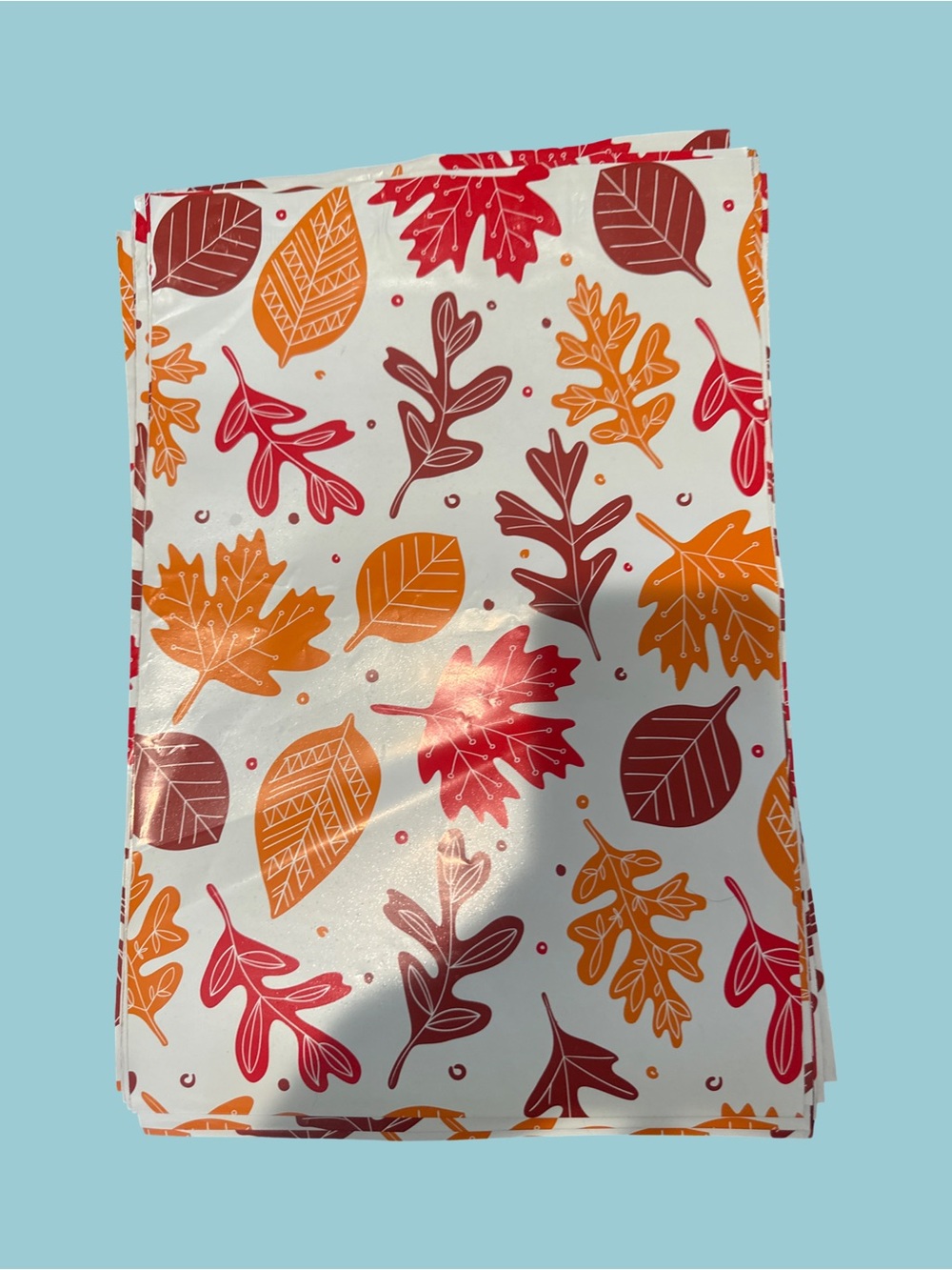 Women’s Fall Leaf Print Skirt - Red, Orange, Brown